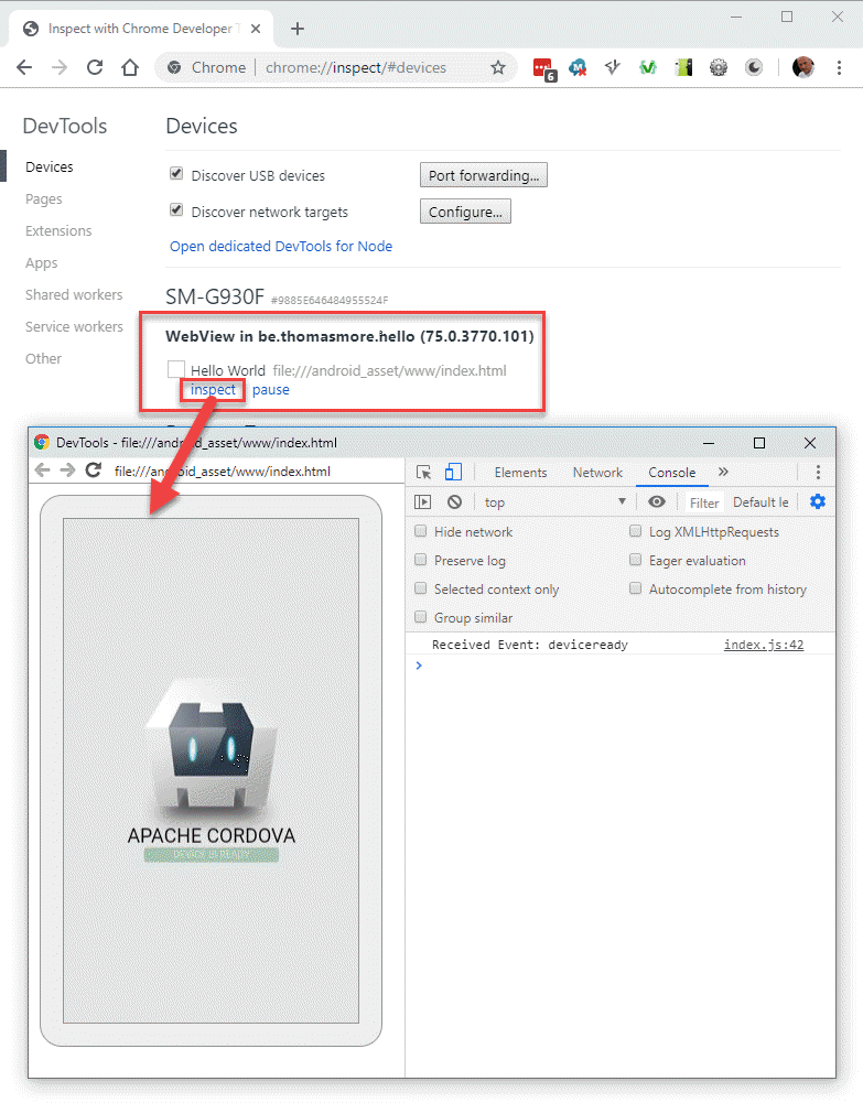 Debug WebView in Chrome
