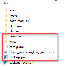 Upload zip met deze bestanden